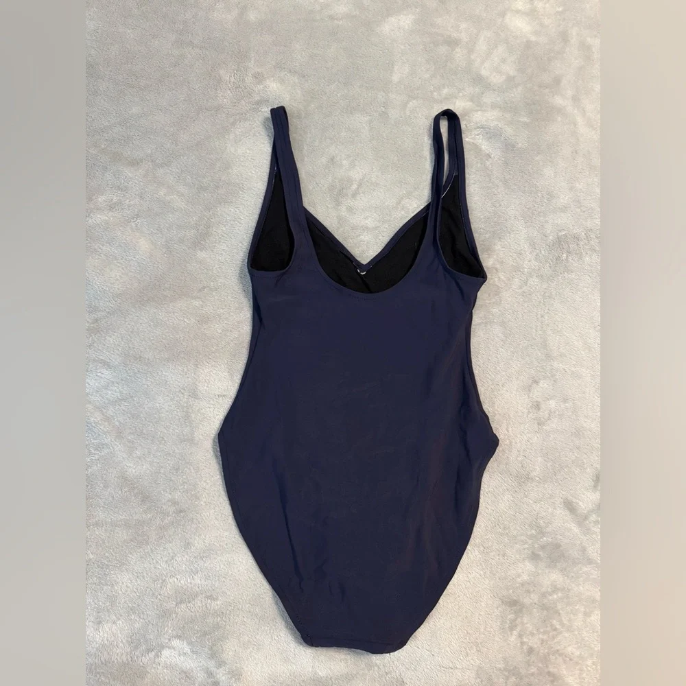 Vintage Calvin Klein Navy One-Piece Swimsuit - Picture 2 of 9